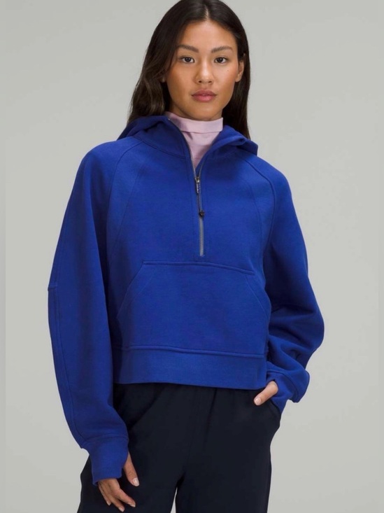 lululemon athletica Tops - lululemon Scuba Oversized Half-Zip Hoodie (NWT) in Larkspur (Blue)